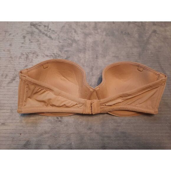 Calvin Klein Naked Glamour Strapless Push Up Bra F3493 Size 32B Nude - Picture 2 of 4